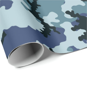 Navy camouflage wrapping paper