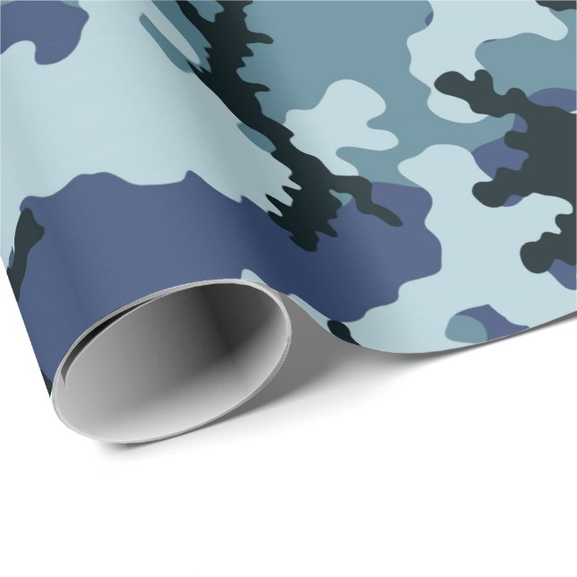 Navy camouflage wrapping paper (Roll Corner)