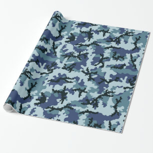 Navy camouflage wrapping paper