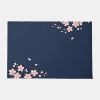 Navy Cherry Blossom Branch