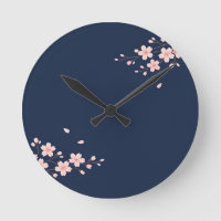 Navy Cherry Blossom Branch