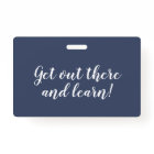 Navy Chevron Homeschool Student ID Badge