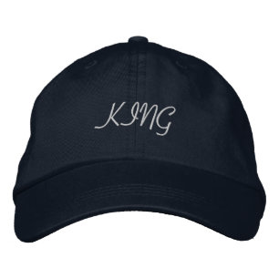 Navy Colour King Embroidered Adjustable Classic-Ha Hat