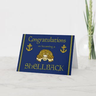 Navy Congratulations Shellback Card
