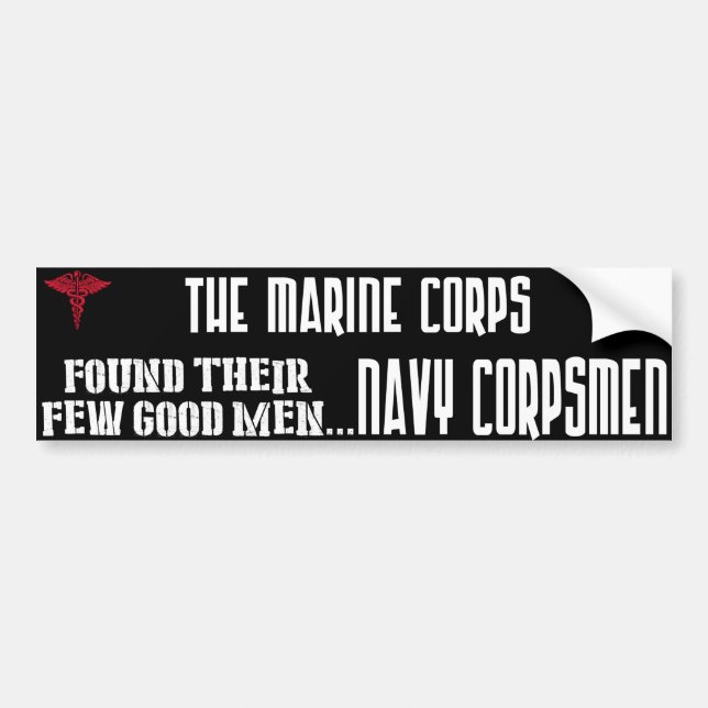 Navy Corpsmen Bumper Sticker (Front)