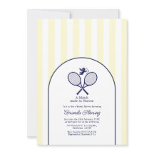 Navy & Cream Preppy Tennis Bridal Shower