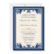 Navy Cream Vintage Flourish Scroll Wedding