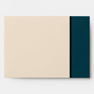 Navy/Creme Tree Wedding Envelope