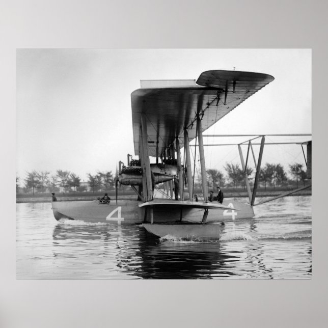 Navy Curtiss NC-4 Flying Boat, 1918 Poster (Front)