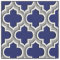 Navy Dark Grey Moroccan Quatrefoil Pattern #5DS