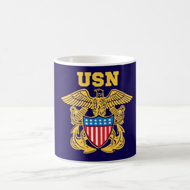 Navy Design Coffee Mug (Center)