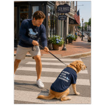 Navy Dog Lover Men's Double Sided