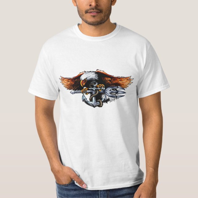 Navy Eagle Anchor T-Shirt (Front)