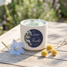 Navy Elegant Floral Wedding