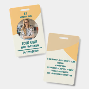 Navy Employee Photo ID Badge