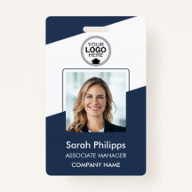 Navy | Employee Photo ID Company Security Badge