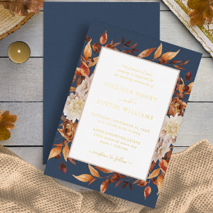 Navy Fall Wedding