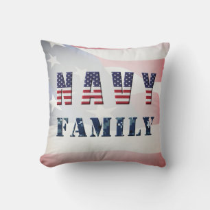 Navy Family  Cushion