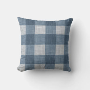 Navy Farmhouse Buffalo Plaid Cushion
