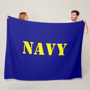 NAVY FLEECE BLANKET