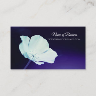 Navy Floral Boutique Branding Business Card