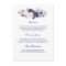 Navy Floral Wedding Information Guest