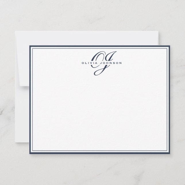 Navy Frame Note Card (Front)