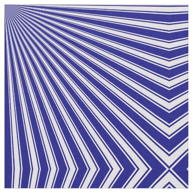 Navy Funky Sun Rays Background Fabric (Close Up)