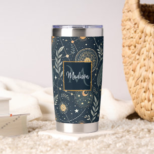 Navy & Gold Astrology Insulated Tumbler
