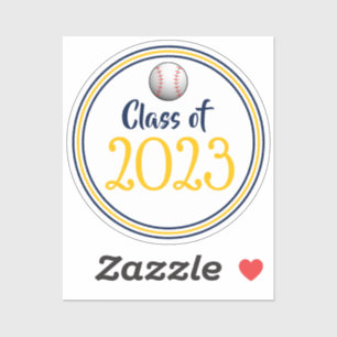 Navy & Gold Baseball Class Year Graduation