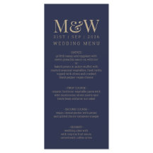 Navy Gold Monogram Wedding