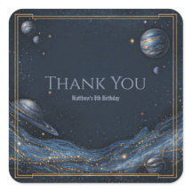 Navy Gold Nebula Galaxy Planet Border