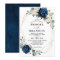 Navy Gold White Champagne Ivory Geometric Wedding