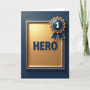 Navy Golden Hero Award Card