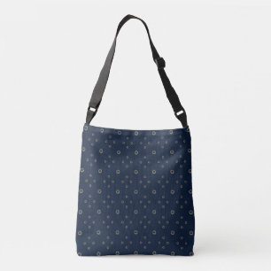 Navy Golden Zinnia Sun Crossbody Bag