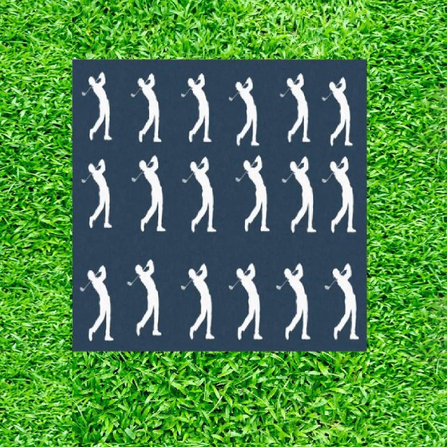 navy golfers silhouette tissue paper (Tee Up Joy: Perfect Par-tee Gifts for Dad!)