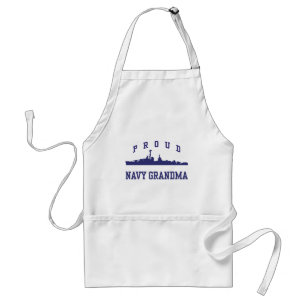 Navy Grandma Standard Apron