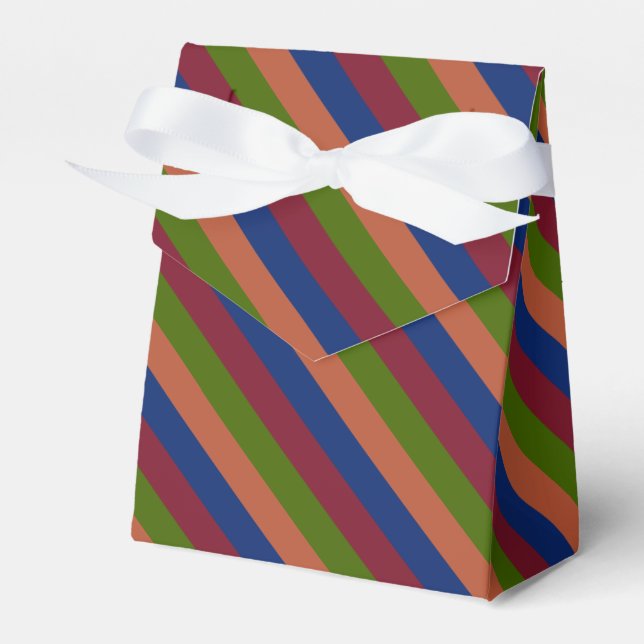 Navy Green Favour Box (Front Side)