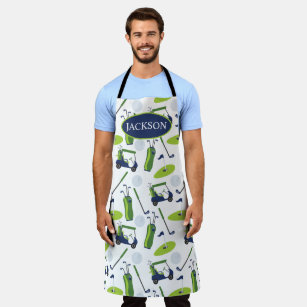 Navy & Green Golf Personalised Apron