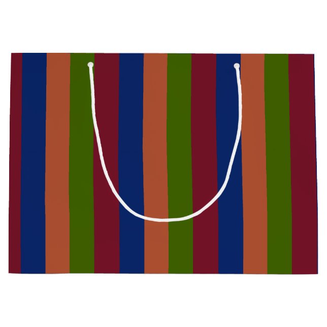 Navy Green Large Gift Bag (Front)