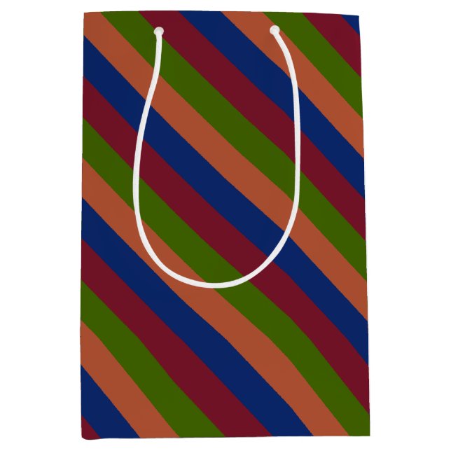 Navy Green Medium Gift Bag (Front)
