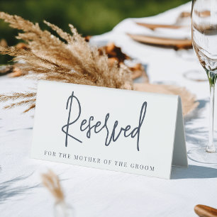 Navy   Handwritten Script Wedding Reserved Seating