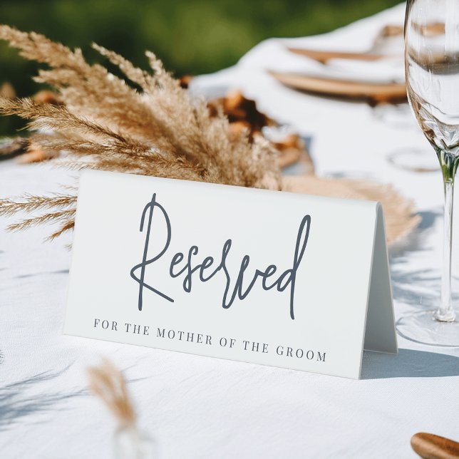Navy | Handwritten Script Wedding Reserved Seating (Creator Uploaded)