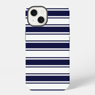 Navy Horizontal Stripe iPhone Case