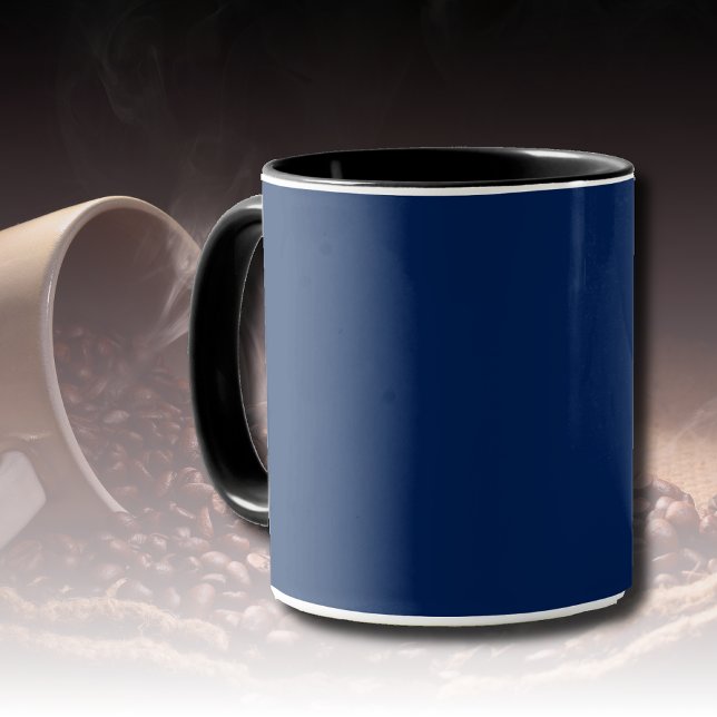 Navy Indigo Solid Colour | Classic and Elegant Mug (Creator Uploaded)