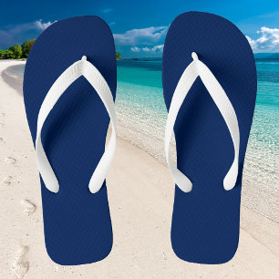 Navy Indigo Solid Colour   Classic and Elegant Thongs