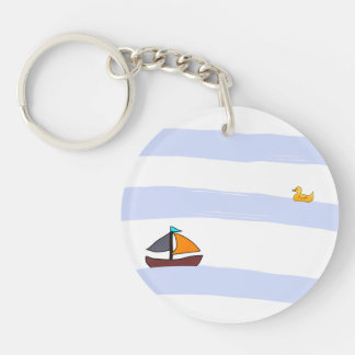 NAVY KEY RING HOLDER / MARITIME ROND KEYBOARD