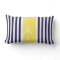 Navy Lemon Yellow Stripes Monogram