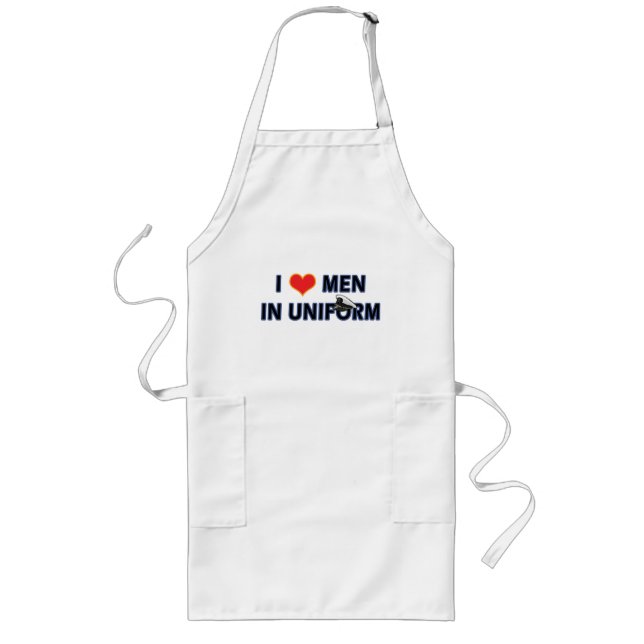 NAVY MEN IN UNIFORM LONG APRON (Front)