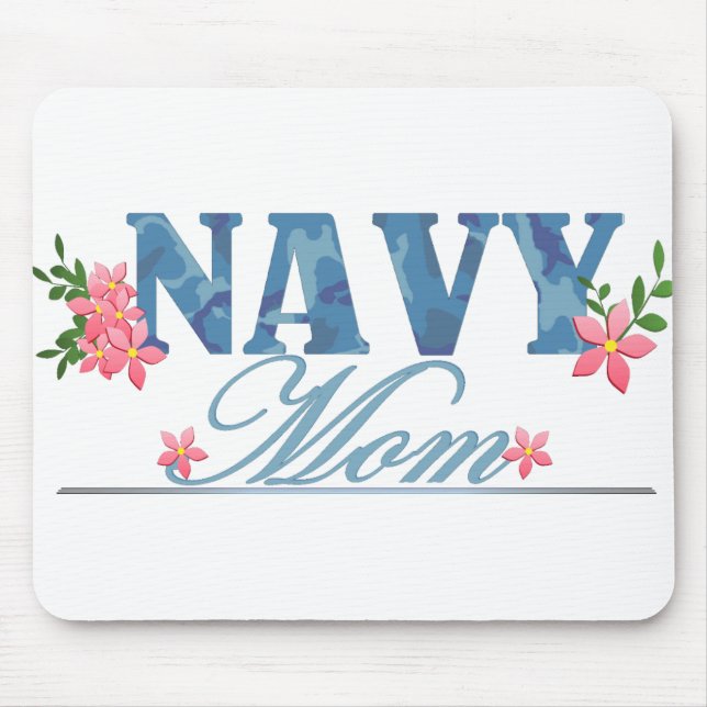 Navy Mum (Cammo) Mouse Pad (Front)